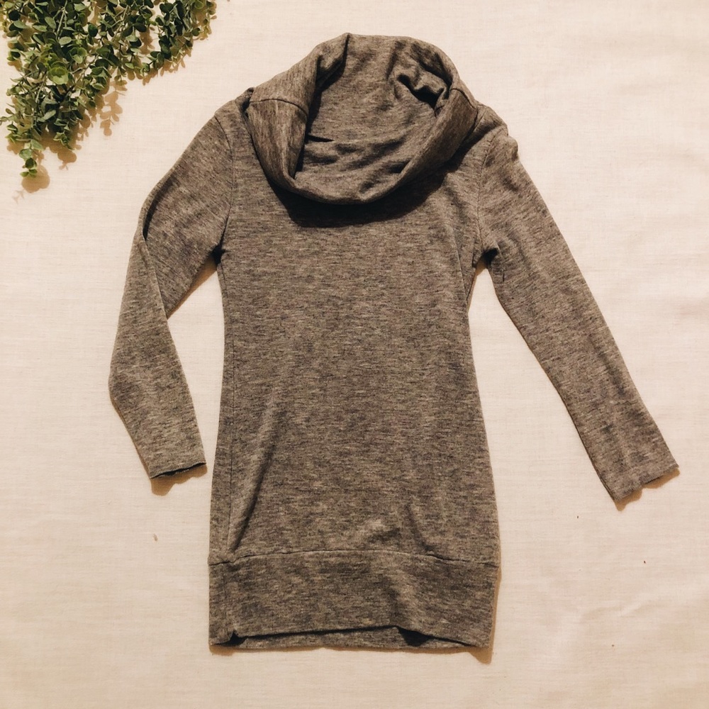 Off-The-Shoulders Grey Sweater